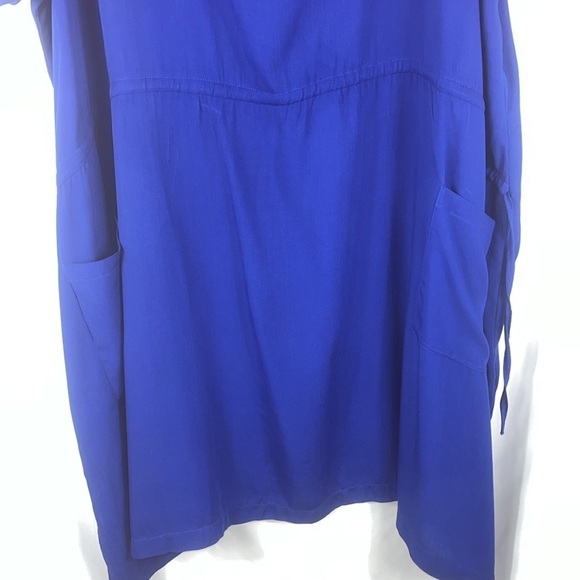 Julio Guedes popover drawstring waist cover up/midi dress Sz M (see measurement) - Picture 4 of 9